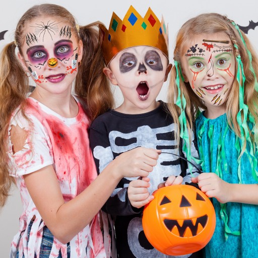 NAKLEJKI NA TWARZ Z TATUAŻEM NA HALLOWEEN