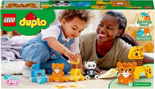 Поезд для животных LEGO DUPLO; тянуть игрушку