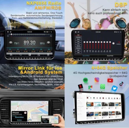Radio samochodowe SEMAITU do VW, Golf 5 6 Passat Polo Tiguan Seat