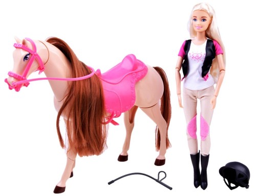 Кукла Anlily Jockey с лошадью, прогулочная лошадка ZA2454