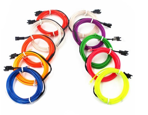 1M ŚWIATŁOWÓD EL WIRE LED TAŚMA PASEK AMBIENT