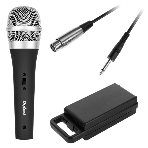 ДИНАМИЧЕСКИЙ МИКРОФОН REBEL DM-2.0 + ЧЕХОЛ + КАБЕЛЬ