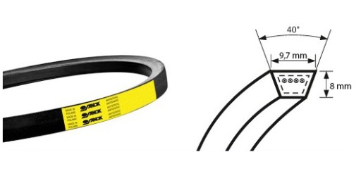 V -BELT SPZ 712 Стомил Пояс, Классика