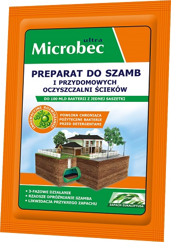 Препарат БРОС для септиков и очистных сооружений MICROBEC ультра эвкалипт 25г