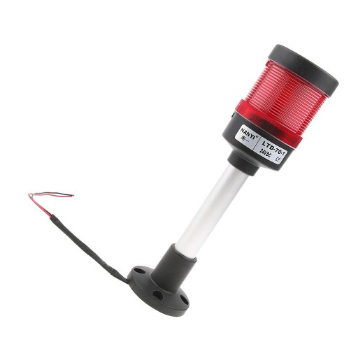 Przemysłowa lampka ostrzegawcza DC 220 V Okrągła lampa ostrzegawcza czerwona dla fabryki
