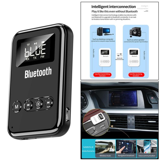 Bluetooth 5.0 адаптер FM-передатчик приемник