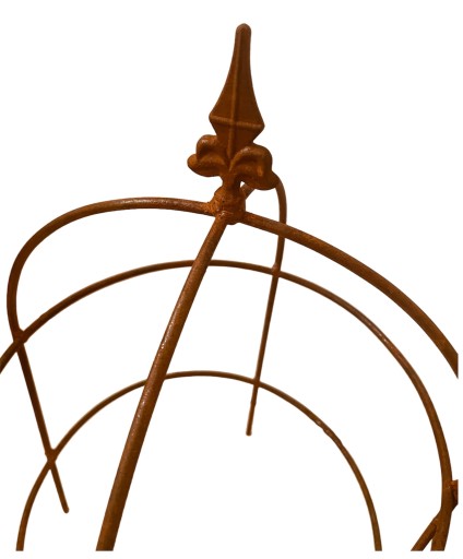 Podpora do roślin pnących obejma piwonii RÓŻ PERGOLA okrągła 60cm obelisk