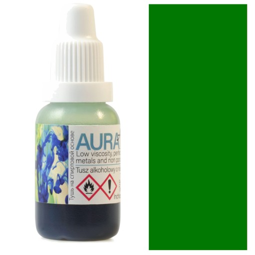 Спиртовые чернила AURA INK Renaissance для стекла и металла 15мл 151 PROPER GREEN
