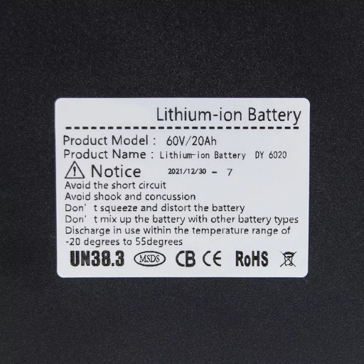 Bateria litowo-jonowa akumulator 60V20Ah (B-dodatkowy),skuter STRONG 3000W