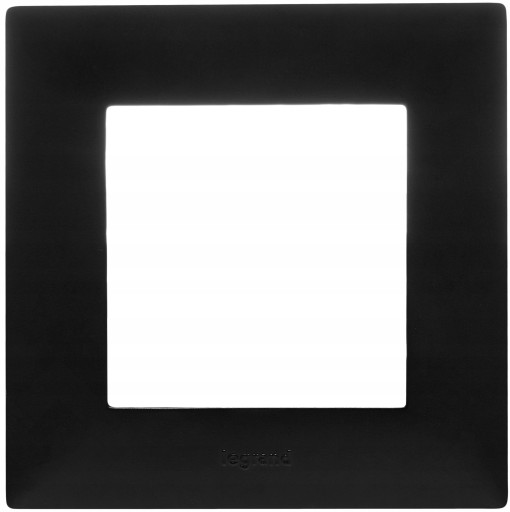 Legrand NILOE STEP Одинарная черная рамка