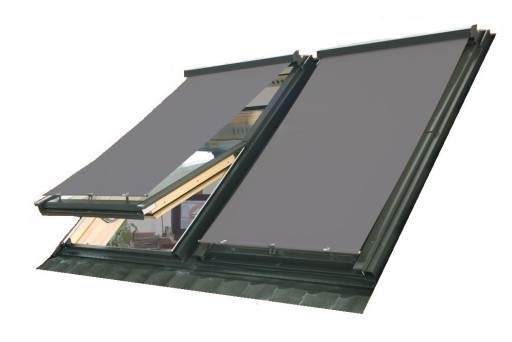 AMZ 090 10% Маркизная штора для мансардных окон FAKRO 55x98 кассета - RAL 7016