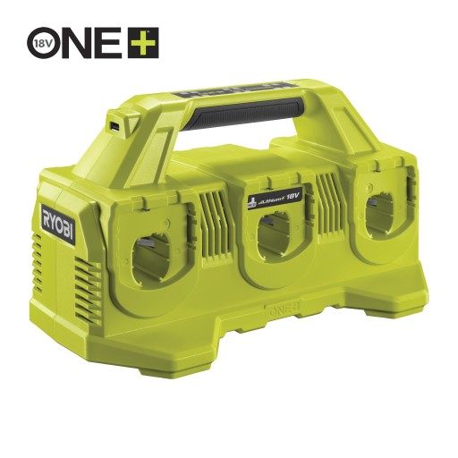 RYOBI 6-PORTOWA ŁADOWARKA 18 V 4A ONE+ RC18640 NA 6 AKUMULATORÓW USB 2A