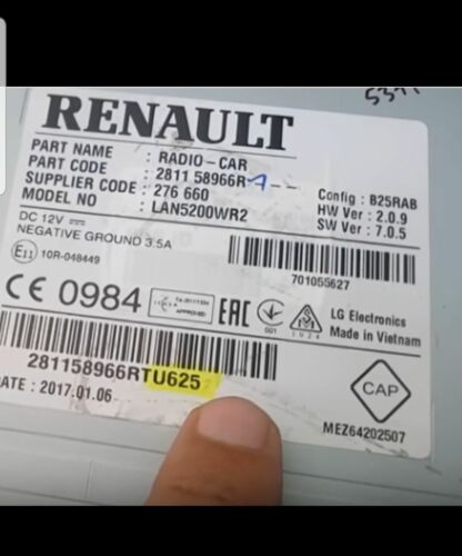 РАСШИРКА РАДИОКОДА RENAULT SCENIC KANGOO