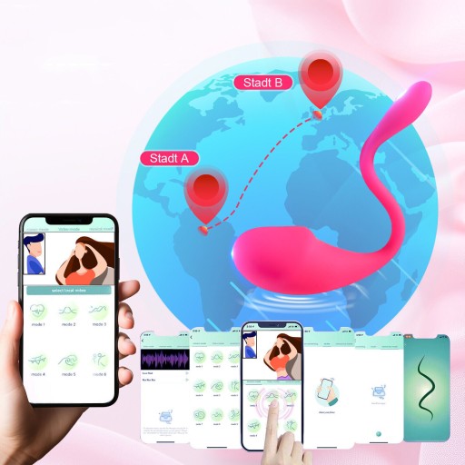 ЖЕНСКИЙ КЛИТОРАЛЬНЫЙ МАССАЖЕР С ДИСТАНЦИОННЫМ УПРАВЛЕНИЕМ BLUETOOTH ДЛЯ ПАР