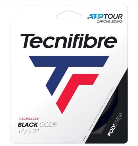 Черные теннисные струны Tecnifibre Black Code 1.28