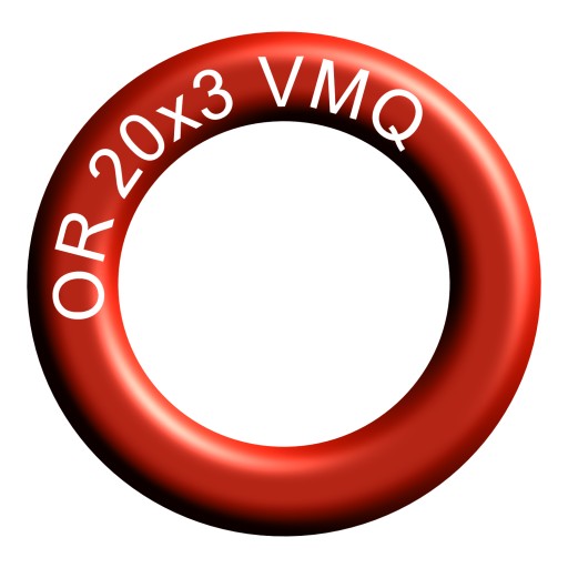 Кольцо уплотнительное силиконовое 20х3 VMQ Маслостойкое кольцо (1 шт.)