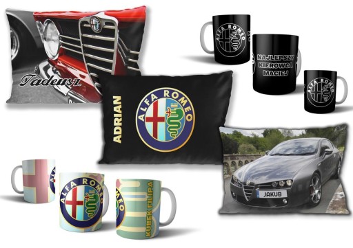 Комплект ALFA ROMEO подушка+кружка+БЕСПЛАТНО! УЗОРЫ