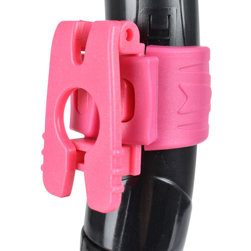 Сухая труба SEAC VORTEX DRY с клапаном, чёрно-розовый