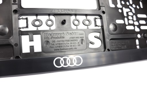 РАМКА НОМЕРНОГО ЗНАКА AUDI, УНИКАЛЬНАЯ, 2 ШТ., ОРИГИНАЛ ОТ ДИЛЕРА