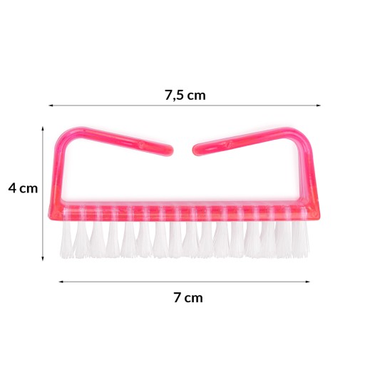 Szczoteczka Do Pyłu Paznokci Średnia Manicure 7 cm Różowa