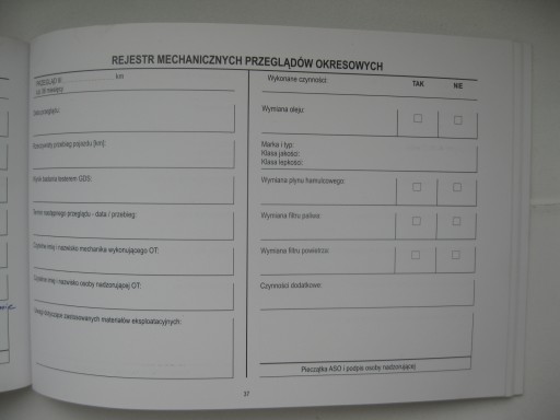 KIA książka serwisowa PL 2010/2011 rok oryginalna