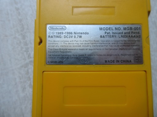КАРМАННАЯ КОНСОЛЬ NINTENDO GAME BOY ИГРА В ОЧЕНЬ ХОРОШЕМ ОРИГИНАЛЬНОМ СОСТОЯНИИ