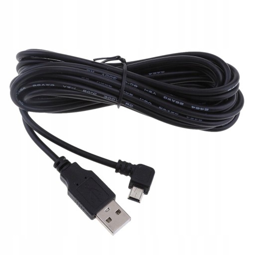 Зарядный кабель Mini USB 90, 3,5 метра, 5 В, 2 А