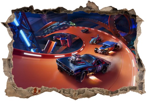 3D наклейки Hot Wheels для детей 100х70