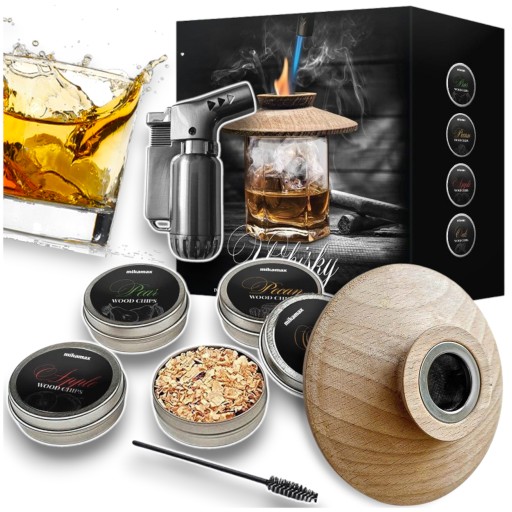 ZESTAW DO WĘDZENIA WHISKY DREWIENKA Prezent Święta