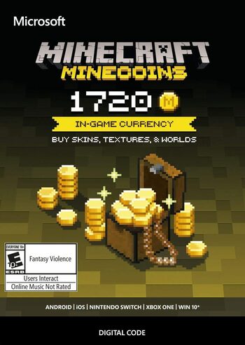 ПАКЕТ MINECRAFT MINECOINS 1720 ГЛОБАЛЬНЫЙ КЛЮЧ