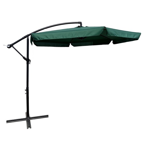 Aga Parasol ogrodowy Cantilever 300 cm Ciemnozielony