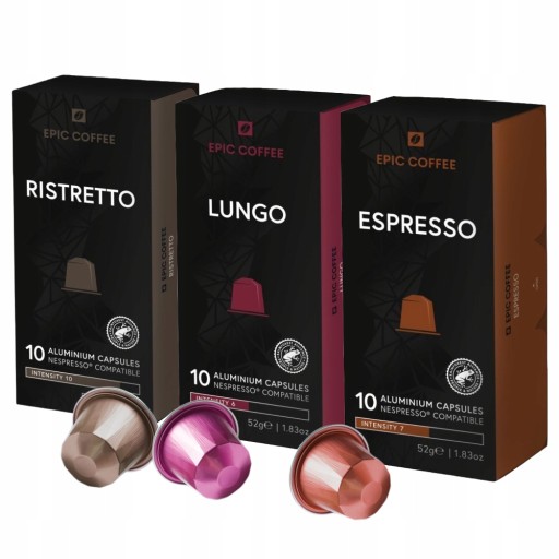 Aromatyczne kapsułki do Nespresso 50 szt. Kawa EPIC COFFEE Espresso 7/12