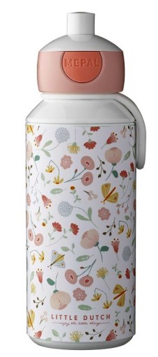 MEPAL BIDON BUTELKA WODĘ SOK MOTYLE KWIATY SZKOŁY Z USTNIKIEM NO BPA 400 ml