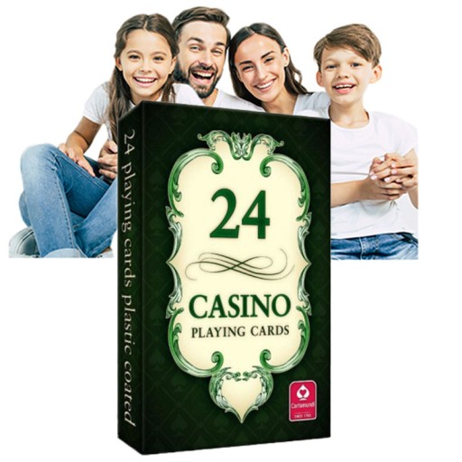 GRA KARCIANA dla Dzieci 24 Karty CASINO Klasyczne
