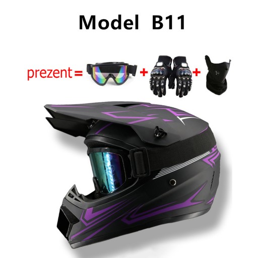 kask motocyklowy solid enduro off-road czarny,dziecięcy skuter kask