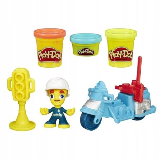 PLAY DOH TOWN MOTOCYKL POLICYJNY B5975 + TUBA