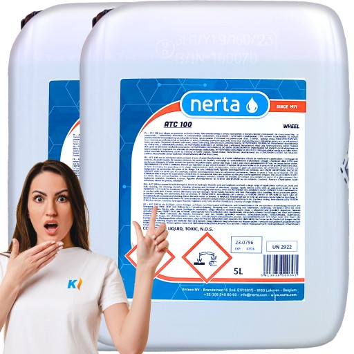 MOCNY KWAS do mycia aluminium felgi kół zbiorniki burty Nerta ATC 100 10L