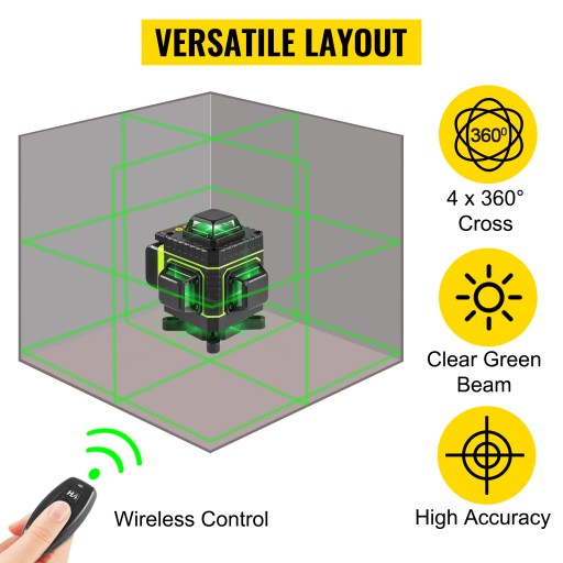 VEVOR Poziomica laserowa Laser krzyżowy