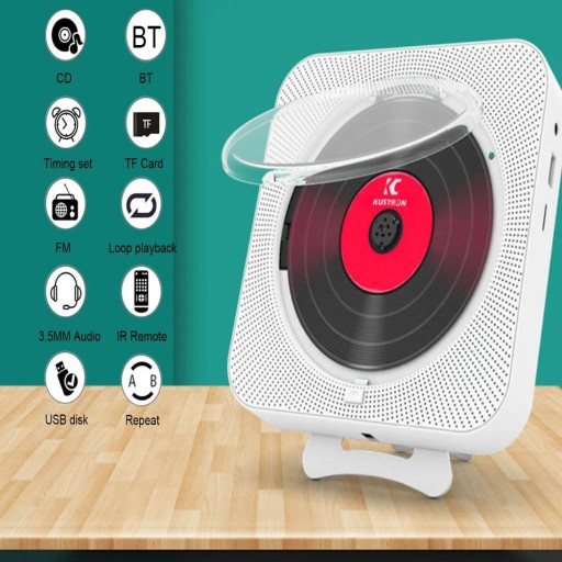 ПОРТАТИВНЫЙ CD-ПЛЕЕР РАДИО BLUETOOTH ДИНАМИК С ПУЛЬТОМ ДИСТАНЦИОННОГО ПОДАРКА