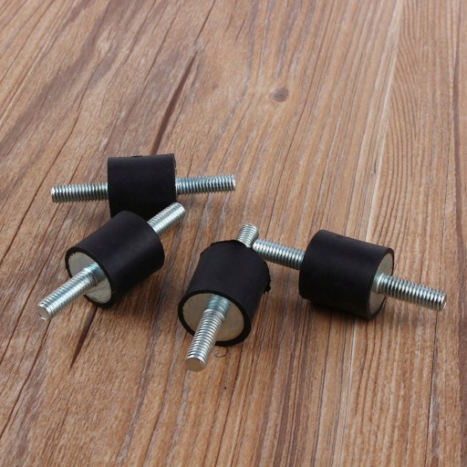 4 szt TŁUMIK DRGAŃ METALOWO-GUMOWY TYP A M6x20MM