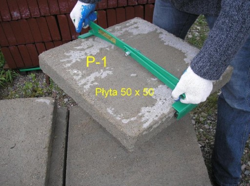 CHWYTAK RĘCZNY Wujon P-1 Do Płyt Chodnikowych Pustaków Brukarski 50 kg