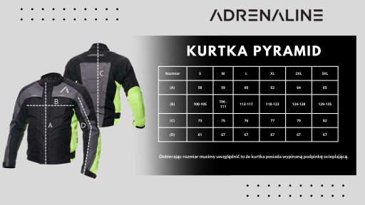 Мотоциклетная куртка ADRENALINE PYRAMID желтая 2.0 PPE 3XL