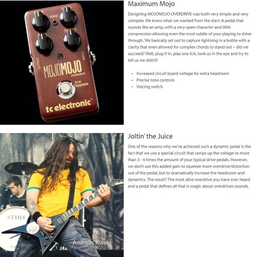 Гитарный эффект MojoMojo Overdrive Overdrive TC Electronic