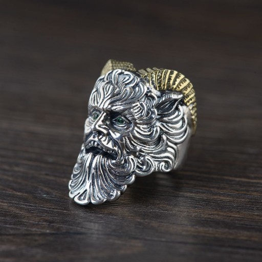 КОЛЬЦО С ПЕЧАТКОЙ Сталь CHNUM ANOM ARIES ODIN 399