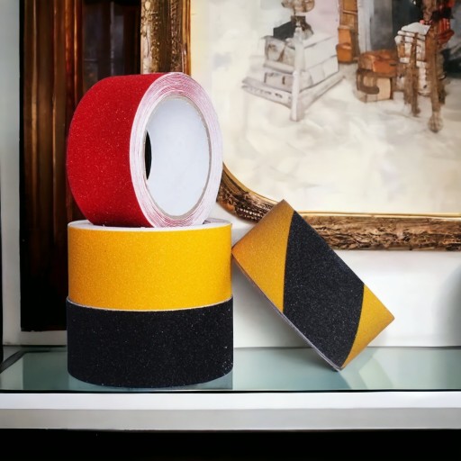 Лента для маркировки лестниц ANTI-SLIP TAPE 6 м желтая предупреждающая лента
