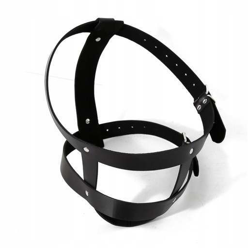 knebel gag bdsm skórzana uprząż wąchanie na buta