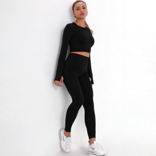 SPORTS SET топ бесшовные леггинсы для фитнеса S
