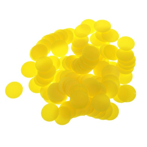 100 sztuk plastikowych znaczników Bingo na kolor żółty