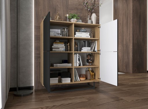 Комод Loft, тумба под телевизор Loft wotan, черный MAT, 113 см