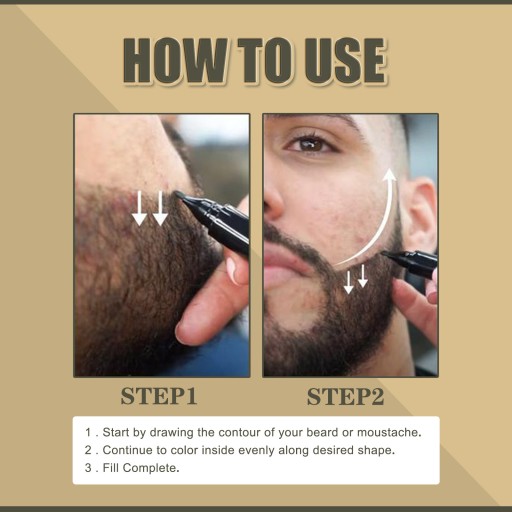 Beard Filler Pen Pędzel Do Brodów Męski Beard